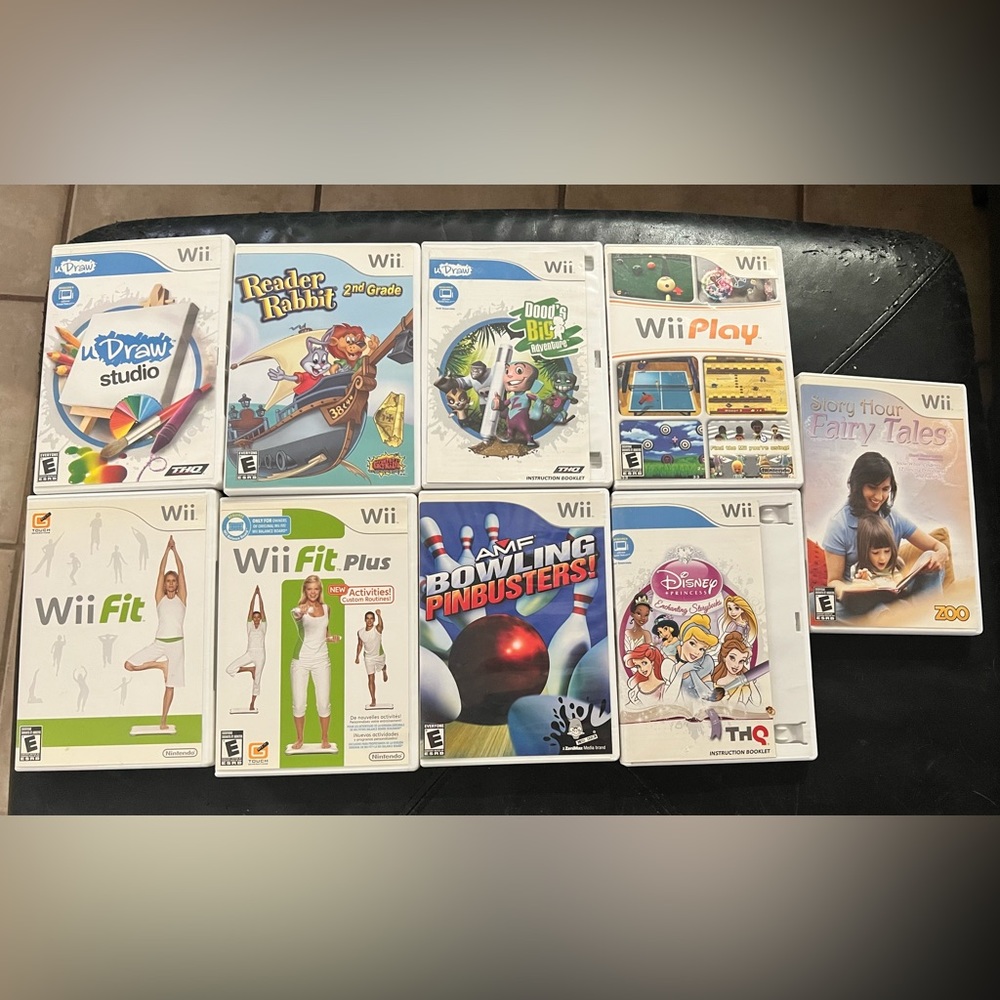 Lot of 8 Used Games for Wii